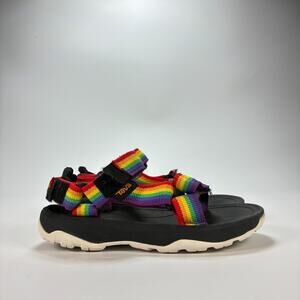 Teva Hurricane XLT 2 Rainbow Black Outdoor Hiking Sandals 1019390C Youth Size 11